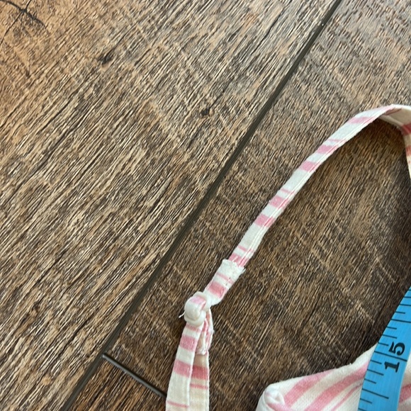 Pink and white striped dress with pockets - Picture 5 of 7